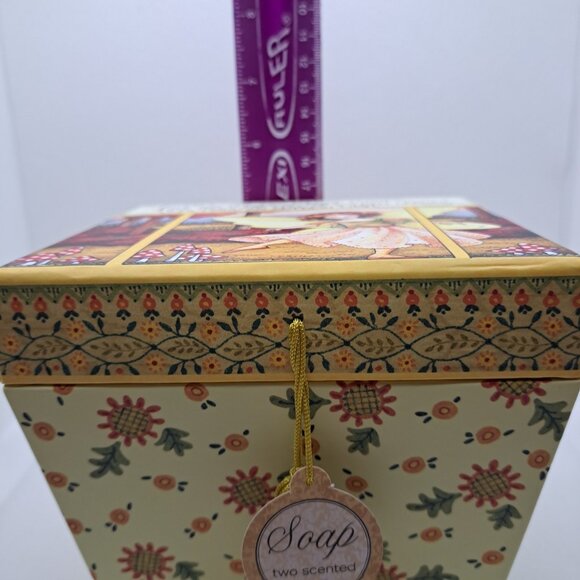 VTG Mary Engelbreit AUTUMN WISH Lavender Soap Box 2 Sealed Bars Fall Fairy Decor - Picture 6 of 12